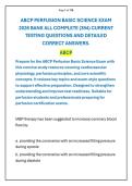 ABCP PERFUSION BASIC SCIENCE EXAM 2026 BANK ALL COMPLETE &lpar;394&rpar; CURRENT TESTING QUESTIONS AND DETAILED CORRECT ANSWERS&period;