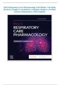 RAU&rsquo;S Respiratory Care Pharmacology 11th Edition- Test Bank &lpar;Evolve&rpar; &vert; Douglas S&period; Gardenhire &vert; Complete Chapters &vert; Verified Answers & Rationales &vert; 2026 Updated