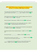ABSITE Colorectal Exam Comprehensive Questions and  Answers &vert; A&plus; Graded  &vert; With Expert Solutions