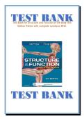 Test Bank for Structure and Function of the Body 15th Edition Patton with complete solutions 2026&period;