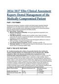 2026&sol;2027 Elite Test Bank&colon; Dental Management of the Medically Compromised Patient &lpar;Aligned with Little & Falace&rpar;