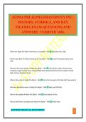 ALPHA PHI ALPHA FRATERNITY INC&period;&colon; HISTORY&comma; SYMBOLS&comma; AND KEY FIGURES EXAM QUESTIONS AND ANSWERS&period; VERIFIED 2026&period;