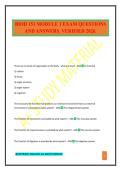 BIOD 151 MODULE 1 EXAM QUESTIONS AND ANSWERS&period; VERIFIED 2026&period;