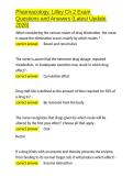 Pharmacology&comma; Lilley Ch 2 Exam Questions and Answers &lpar;Latest Update 2026&rpar;&period;docx
