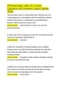 Pharmacology&comma; Lilley Ch 1 Exam Questions and Answers &lpar;Latest Update 2026&rpar;&period;docx