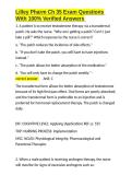 Lilley Pharm Ch 35 Exam Questions With 100- Verified Answers&period;docx