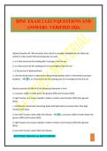 BPSC EXAM 2 LEC9 QUESTIONS AND ANSWERS&period; VERIFIED 2026&period;