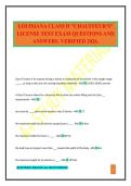 LOUISIANA CLASS D "CHAUFFEUR'S" LICENSE TEST EXAM QUESTIONS AND ANSWERS&period; VERIFIED 2026&period;