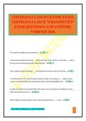 LOUISIANA CLASS D LICENSE EXAM&comma; LOUISIANA CLASS D "CHAUFFEUR'S" EXAM QUESTIONS AND ANSWERS&period; VERIFIED 2026&period;