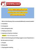 ATLS 10th Edition Post Test 1 &vert; Practice Questions & Answers