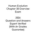 Human Evolution Chapter 30 Study Guide 2026 &vert; Overview & Key Concepts