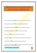 CHEM 105 FINAL EXAM QUESTIONS AND ANSWERS&period; VERIFIED 2026