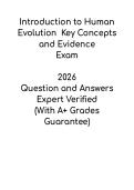 Introduction to Human Evolution Study Guide 2026 &vert; Key Concepts & Fossil Evidence