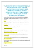 VATI GREENLIGHT COMPREHENSIVE EXAM  2026&sol;2027 WITH ACTUAL CORRECT  QUESTIONS AND VERIFIED DETAILED  ANSWERS &vert;CURRENTLY TESTING  QUESTIONS AND SOLUTIONS&vert;ALREADY  GRADED A&plus;&vert;NEWEST &vert;BRAND NEW  VERSION&vert;JUST RELEASED&excl;&excl;