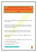 CRISIS INTERVENTION EXAM QUESTIONS AND ANSWERS&period; VERIFIED 2026&period;