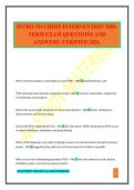 INTRO TO CRISIS INTERVENTION MID- TERM EXAM QUESTIONS AND ANSWERS&period; VERIFIED 2026&period;