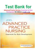 Test Bank for Advanced Practice Nursing&colon; Essentials for Role Development 5th Edition by Lucille A&period; Joel isbn-9781719642774
