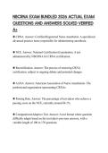 NBCRNA EXAM BUNDLED 2026 ACTUAL EXAM QUESTIONS AND ANSWERS SOLVED VERIFIED A&plus;