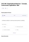 CH3 &vert; 8th &vert; Organizational Behaviour - Concepts&comma; Controversies&comma; Applications- Q&A