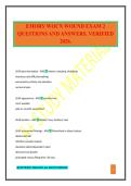 EMORY WOCN WOUND EXAM 2 QUESTIONS AND ANSWERS&period; VERIFIED 2026&period;