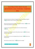 EAS PRACTICE TEST EXAM QUESTIONS AND ANSWERS&period; VERIFIED 2026&period;