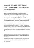 NBCSN SCHOOL NURSE CERTIFICATION EXAM 2 COMPREHENSIVE ASSESSMENT 2026 TESTED QUESTIONS
