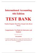 Test Bank &ndash; International Accounting&comma; 6th Edition &ndash; Timothy Doupnik&comma; Mark Finn&comma; Giorgio Gotti&comma; & Hector Perera &ndash; ISBN 9781266203893 &lpar;Chapters 1&ndash;12 Covered&rpar;