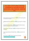 NYC FIRE SAFETY DIRECTOR FOR COMMERCIAL BUILDINGS EXAM QUESTIONS AND ANSWERS&period; VERIFIED 2026&period;
