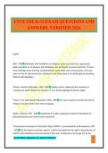 FTCE ESE K-12 EXAM QUESTIONS AND ANSWERS&period; VERIFIED 2026&period;