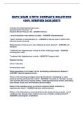 EXPH EXAM 3 WITH COMPLETE SOLUTIONS 100&percnt; VERIFIED 2026-2027&excl;&excl;