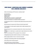 HPDP EXAM 1 QUESTIONS AND CORRECT ANSWERS 100&percnt; VERIFIED 2026-2027&excl;&excl;