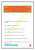 IS 310 BUSINESS STATISTICS &lpar;PRESENTATIONS&rpar; EXAM QUESTIONS AND ANSWERS&period; VERIFIED 2026&period;