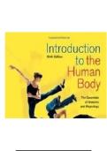 Test Bank for Introduction to the Human Body&comma; 9th Edition by Gerard J&period; Tortora &vert; ISBN 9780470598924 &vert; Complete Q&A