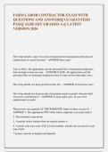 FARM LABOR CONTRACTOR EXAM WITH  QUESTIONS AND ANSWERS&vert;&vert; GUARANTEED  PASS&vert;&vert; ALREADY GRADED A&plus;&vert;&vert; LATEST  VERSION 2026