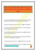 KLETC BENCHMARK 1 REVIEW EXAM QUESTIONS AND ANSWERS&period; VERIFIED 2026&period;