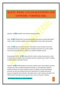KLETC WEEK 1 EXAM QUESTIONS AND ANSWERS&period; VERIFIED 2026&period;