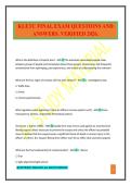 KLETC FINAL EXAM QUESTIONS AND ANSWERS&period; VERIFIED 2026&period;