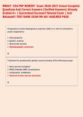 NR667- CEA FNP NEWEST  Exam 2026-2027 Actual Complete  Questions And Correct Answers &lpar;Verified Answers&rpar; Already  Graded A&plus; &vert; Guaranteed Success&excl;&excl; Newest Exam &vert; Just  Released&excl;&excl; TEST BANK EXAM NR 667 ASSURED PASS 