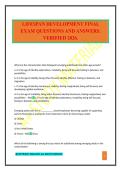 LIFESPAN DEVELOPMENT FINAL EXAM QUESTIONS AND ANSWERS&period; VERIFIED 2026&period;