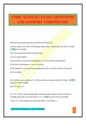 UMBC MATH 221&colon; EXAM 2 QUESTIONS AND ANSWERS&period; VERIFIED 2026&period;