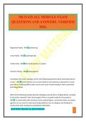 MCO 435 ALL MODULE EXAM QUESTIONS AND ANSWERS&period; VERIFIED 2026&period;