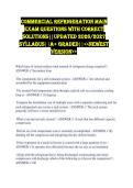Commercial refrigeration MAIN EXAM QUESTIONS WITH CORRECT SOLUTIONS&vert;&vert;UPDATED 2026&sol;2027 SYLLABUS&vert;&vert;A&plus; GRADED&vert;&vert;<<NEWEST VERSION>>