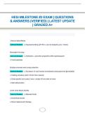 HESI MILESTONE &num;2 EXAM &vert; QUESTIONS & ANSWERS &lpar;VERIFIED&rpar; &vert; LATEST UPDATE &vert; GRADED A&plus;