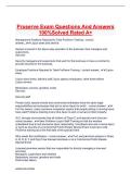 Proserve Exam Questions And Answers 100&percnt; Solved Rated A&plus; 