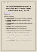 Data Loading for Implementers EXAM ACTUAL EXAM COMPLETE QUESTIONS AND VERIFIED SOLUTIONS LATEST UPDATE THIS YEAR&period;pdf