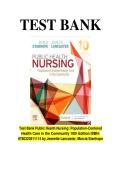 Test Bank Public Health Nursing&colon; Population-Centered Health Care in the Community