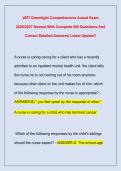 VATI Greenlight Comprehensive Actual Exam  2026&sol;2027 Newest With Complete 200 Questions And  Correct Detailed Answers&vert; Latest Update&excl;&excl;