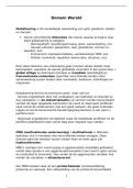 Samenvatting van domein 'wereld' en een gedeelte van 'aarde' van aardrijkskunde vwo 6