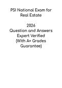 PSI National Real Estate Exam 2026 &vert; Study Guide & Practice Questions