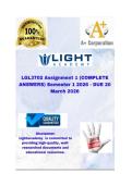 LGL3702 Assignment 1 &lpar;COMPLETE ANSWERS&rpar; Semester 1 2026 - DUE 20 March 2026&semi; &semi;100&percnt; trusted &comma;comprehensive and complete reliable solution with clear explanation&period;